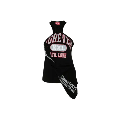 DIESEL SS24 Майка Женская Черная