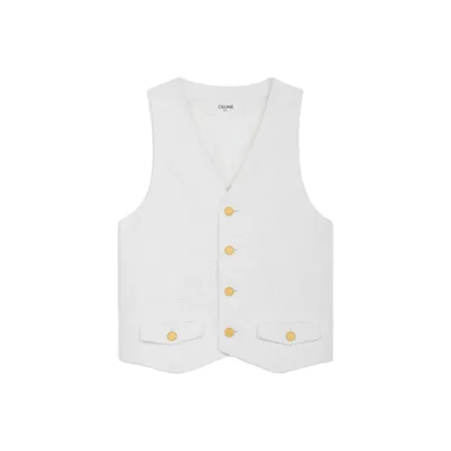 CELINE SS25 Майка Женская Белая