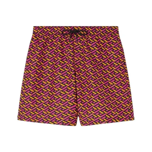 VERSACE Повседневные шорты Мужские Красные