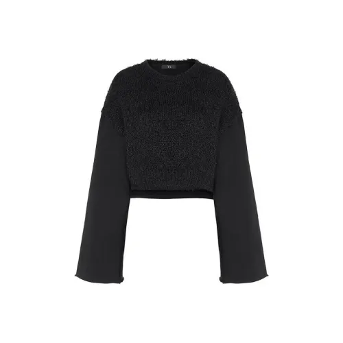 Yohji Yamamoto Черный Женский Короткий Топ