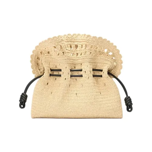 LOEWE Рафия Сумка на плечо Клатч Средний Женский Естественный