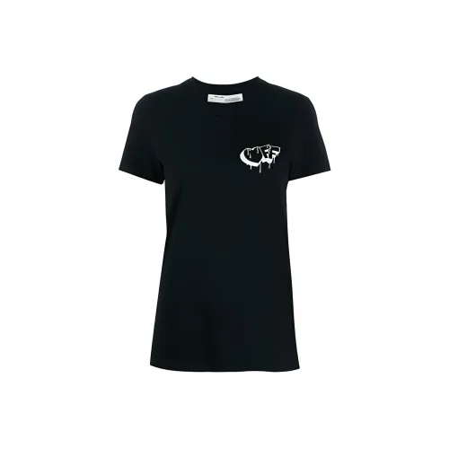 Off Белый Ss20 Черный Женские Футболки