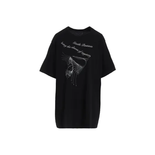 Yohji Yamamoto Черные Женские T-рубашки