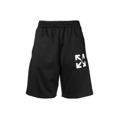 Off Белый черный Мужские спортивные шорты