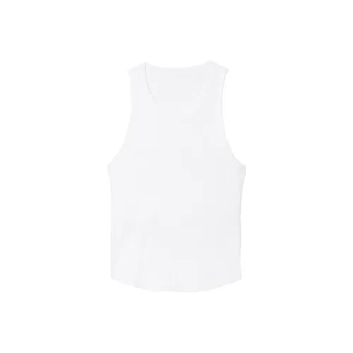 Victoria's Secret Розовый Высокий Воротник Ткань в Трикотаже Танк Optic Белый Майка Женская Optic Белый