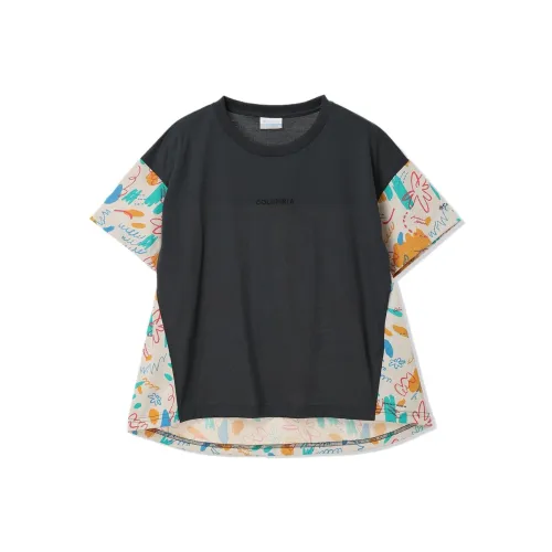 Columbia x Airi Kuroda Т-рубашка с оборванными плечами женская черная 011