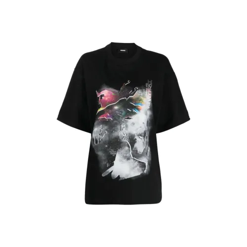 WE11DONE Т-рубашка с оборванным рукавом женская черная