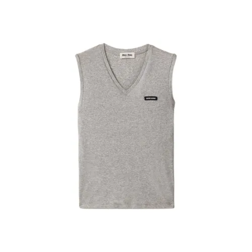 MIU MIU Серые Женские Майки