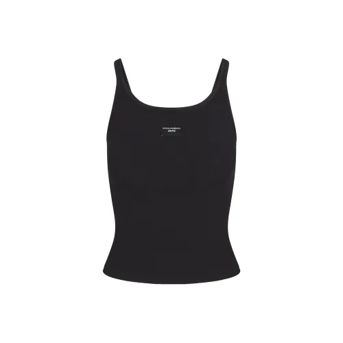 Skims DOLCE&GABBANA Collaboration Оникс/Оникс Женские Майки