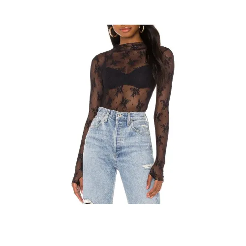 FREE PEOPLE T-рубашка женская черная