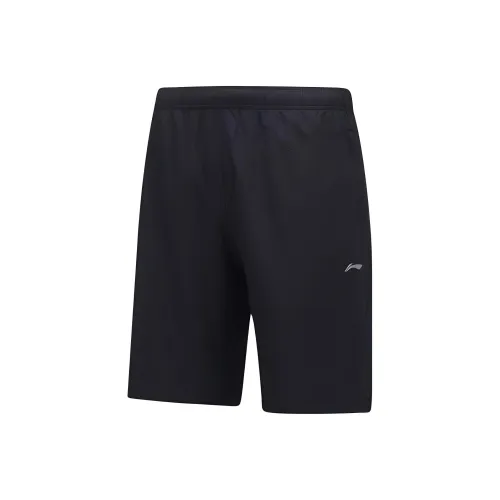 Шорты для спорта с подкладкой мужские черные