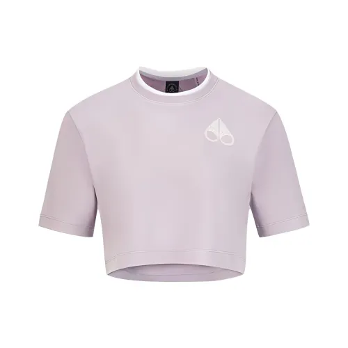 Moose Knuckles Светло-розовые Женские Футболки