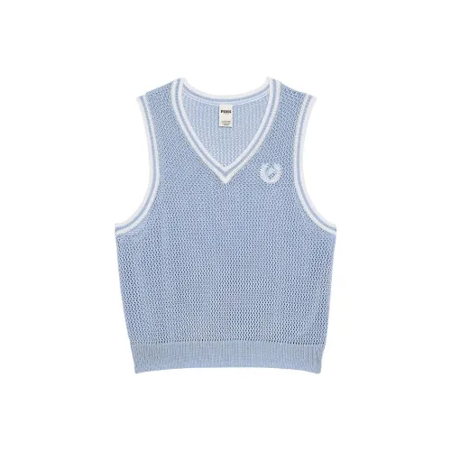 Victoria's Secret Розовый Cambridge Knit Cropped Жилет Порт Синий Майка Женские Hong Kong Синий