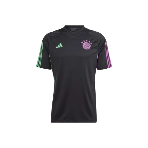 Adidas FC Bayern Мужская Футбольная Джерси Черного Цвета