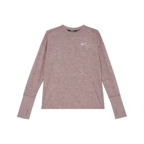 Nike Т-рубашка с рукавом женская розовая коричневая