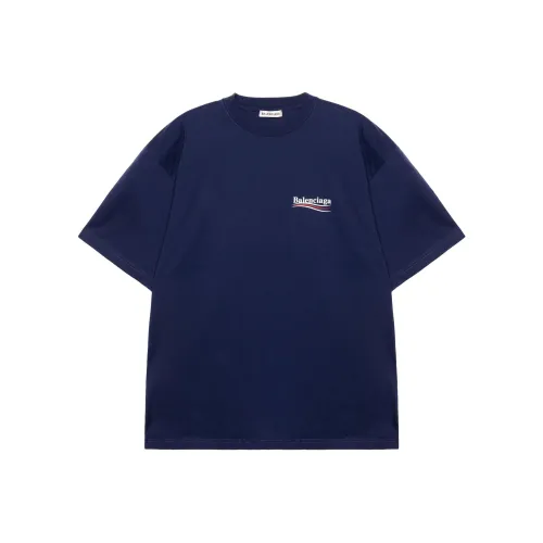 Balenciaga T-рубашка с рукавом-кид Женская Темно-синий Свободный крой