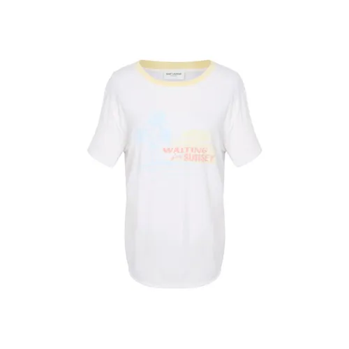 SAINT LAURENT Белые Женские Футболки