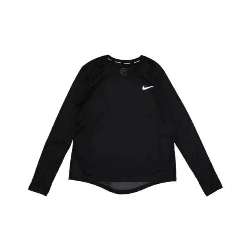 Nike Бег T-Shirt Женская Черная