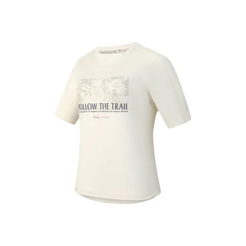 FILA ATHLETICS Стандартная футболка женская цвет молочно-белый