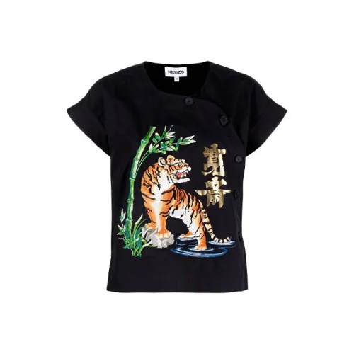KENZO Черные Женские Футболки