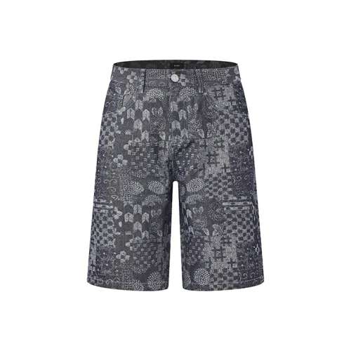 RARE Повседневные шорты Мужские Джинсовый синий