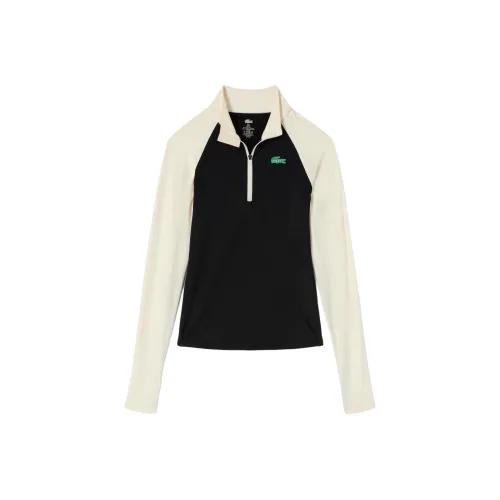 LACOSTE Черный/Белый Женские Футболки