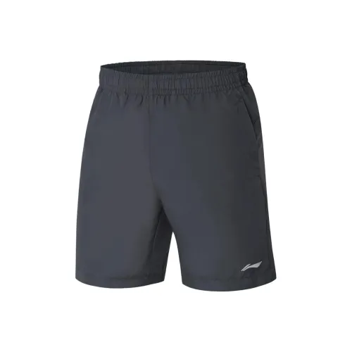 LINING Fitness Series Шорты Мужские Серебристо-Серые