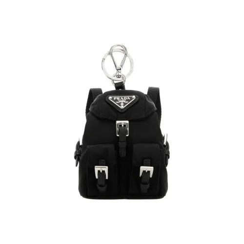 PRADA Нейлон Брелоки Унисекс Черный