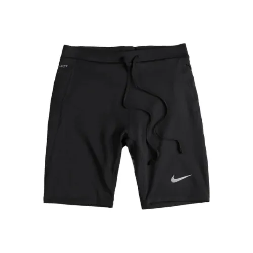 Nike Dri Fit Brief Lined Бег 1 2 Длина Tights Спортивные шорты Мужской Черный