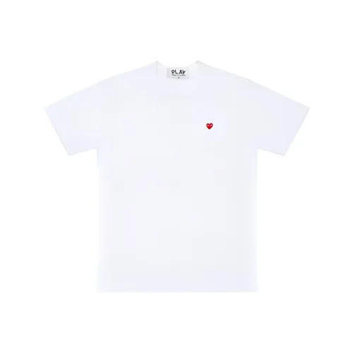 CDG Play Стандартная футболка Женская Белая