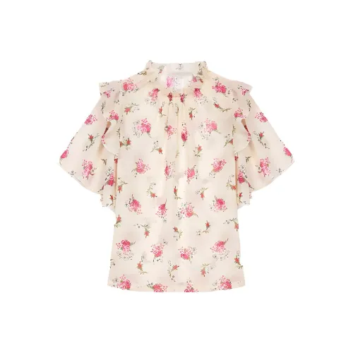 Maje Т-рубашка с оборочным рукавом женская