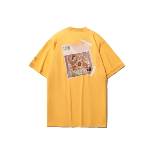 LiNing x Disney Mickey Collection Sports Fashion Collection Рукав с оборками T-рубашка Женская Янтарно-желтая