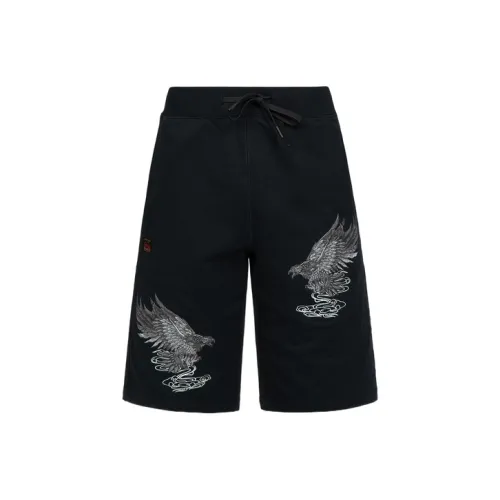 EVISU Черные Мужские Спортивные Шорты