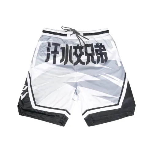 Powolves Белые Унисекс Спортивные Шорты