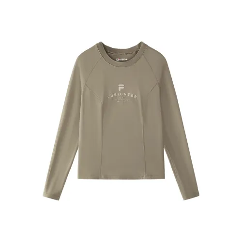 FILA FUSION T Рубашка Женская Бобовый Коричневый