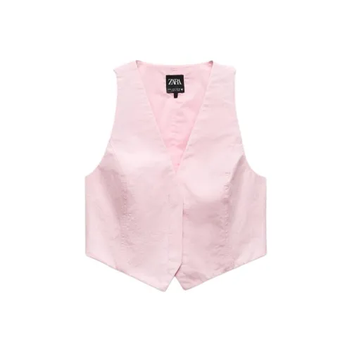 ZARA Trf Розовые Женские Майки