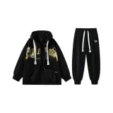 Чёрный флис с утеплением, комплект