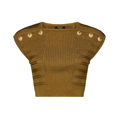 BALMAIN FW22 Трикотаж Женский Умбра