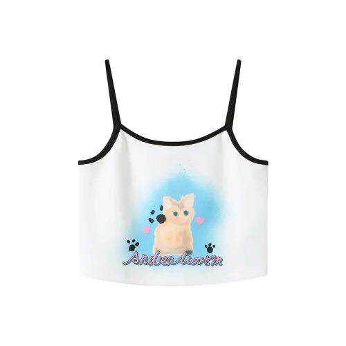 ANDREA MARTIN Майка Женская Белая