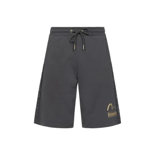 EVISU Темно-серые мужские спортивные шорты