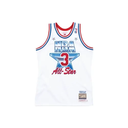 Mitchell Ness Белый Унисекс Баскетбольная Джерси