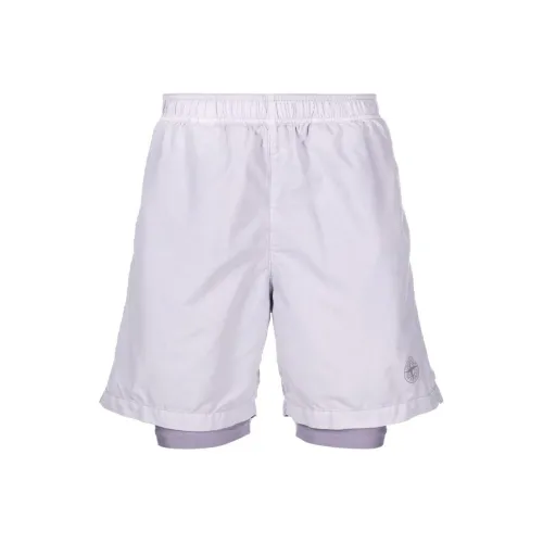 STONE ISLAND Фиолетовые Мужские Спортивные Шорты