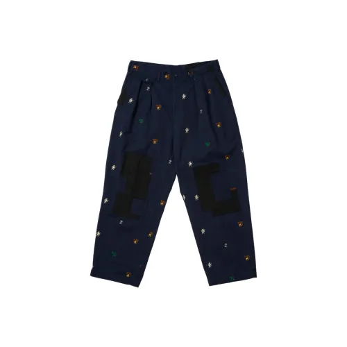 PALACE Beams Plus Collaboration Морские Синий Унисекс Повседневные Штаны
