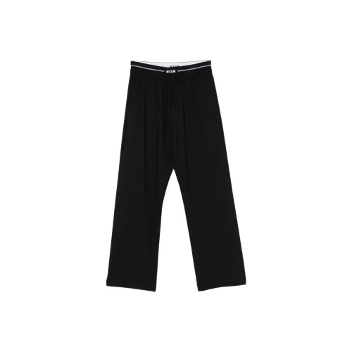 MSGM Черные Мужские Повседневные Штаны