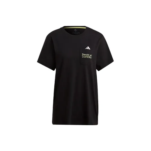 Adidas Черные Женские Футболки