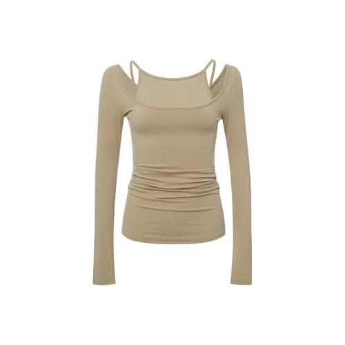 Ariseism T-Shirt Женская Имбирно-Желтая