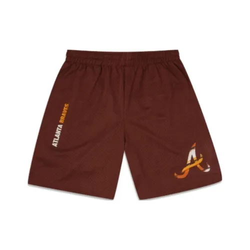 New Era Atlanta Braves Повседневные шорты Унисекс Кирпично-красный