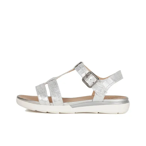 GEOX HIVER Пляжные сандалии Женские Серебряные