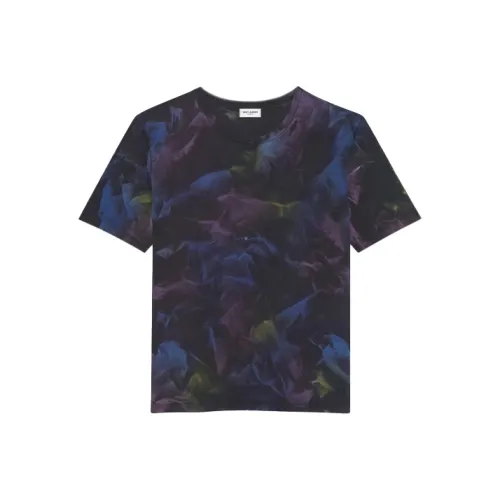 SAINT LAURENT T-рубашка Женская Синяя