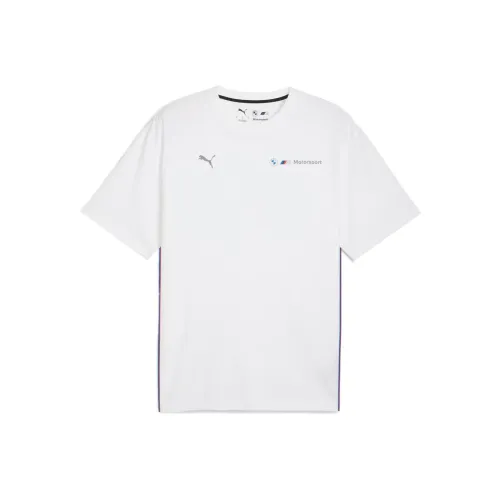 PUMA x BMW M Motorsport Essentials Гонки T Рубашка Мужская PUMA Белая